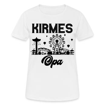 Kirmes Opa Jahrmarkt Rummel Volksfest - Frauen T-Shirt atmungsaktiv - Weiß - Vorne - AI Model Female 172 dark (172cm)