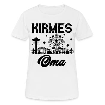 Kirmes Oma Jahrmarkt Rummel Volksfest - Frauen T-Shirt atmungsaktiv - Weiß - Vorne - AI Model Female 172 dark (172cm)