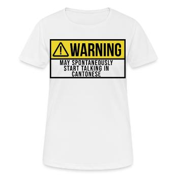 Kantonesisch, kantonesisch, kantonesisch - Frauen T-Shirt atmungsaktiv - Weiß - Vorne - AI Model Female 172 dark (172cm)