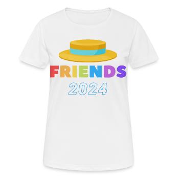 Festival du Chapeau de Paille - T-shirt respirant Femme - blanc - Devant - AI Model Female 172 dark (172cm)