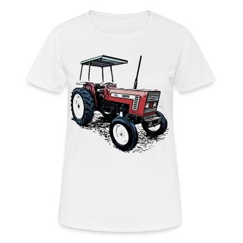 Tractor 666 - Women's Breathable T-Shirt - white - Front - AI Model Female 172 dark (172cm)