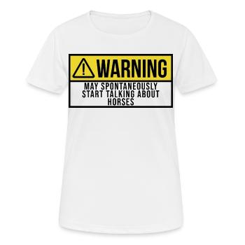Horse Horse Horse - Women's Breathable T-Shirt - white - Front - AI Model Female 172 dark (172cm)