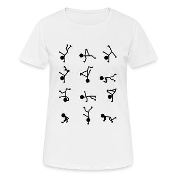 Breakdance Moves - Women's Breathable T-Shirt - white - Front - AI Model Female 172 dark (172cm)