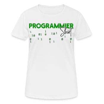 Programmeur Développeur Code Statement Scripting - T-shirt respirant Femme - blanc - Devant - AI Model Female 172 dark (172cm)