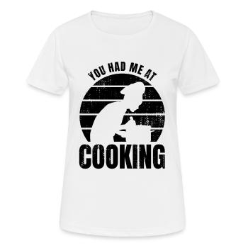 Dicton culinaire - T-shirt respirant Femme - blanc - Devant - AI Model Female 172 dark (172cm)