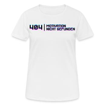 Developer Code Debug Statement Entwickler Dev - Women's Breathable T-Shirt - white - Front - AI Model Female 172 dark (172cm)