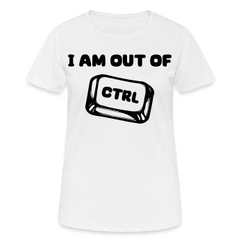 Développeur de logiciels Déclaration du développeur Débogage de code - T-shirt respirant Femme - blanc - Devant - AI Model Female 172 dark (172cm)