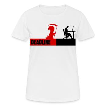 Bugfixing Skripting Dev Computerfreak Developer - Frauen T-Shirt atmungsaktiv - Weiß - Vorne - AI Model Female 172 dark (172cm)