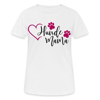 Hund Hunde Mama - Frauen T-Shirt atmungsaktiv - Weiß - Vorne - AI Model Female 172 dark (172cm)