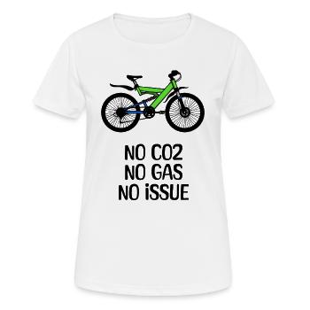 Bicycle Statement Ravitaillement en énergie - T-shirt respirant Femme - blanc - Devant - AI Model Female 172 dark (172cm)