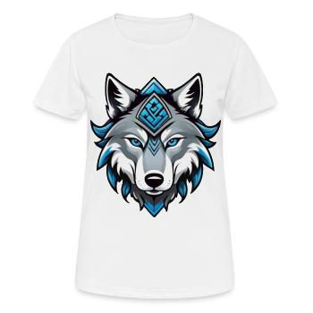 Odin's Wolf - Women's Breathable T-Shirt - white - Front - AI Model Female 172 dark (172cm)
