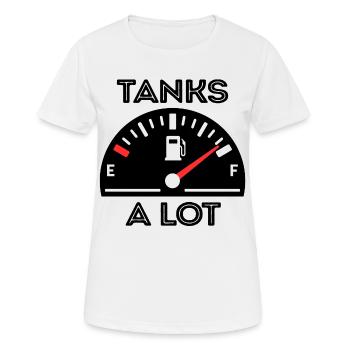 Energy Gasoline Statement Energy Storage Refueling - Women's Breathable T-Shirt - white - Front - AI Model Female 172 dark (172cm)