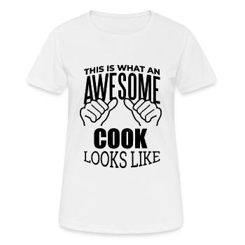 Koch Koch Koch Koch - Frauen T-Shirt atmungsaktiv - Weiß - Vorne - AI Model Female 172 dark (172cm)