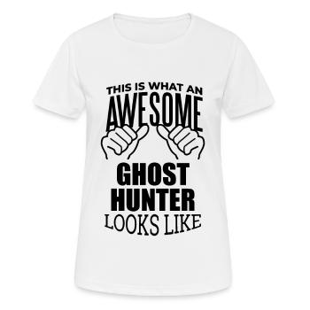 Ghost Hunter Ghost Hunter Ghost Hunter - Women's Breathable T-Shirt - white - Front - AI Model Female 172 dark (172cm)