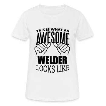 Welder - Women's Breathable T-Shirt - white - Front - AI Model Female 172 dark (172cm)