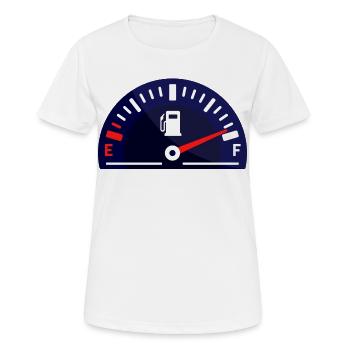 Tanken Tankstelle Elektrische Energie Zapfsäule - Frauen T-Shirt atmungsaktiv - Weiß - Vorne - AI Model Female 172 dark (172cm)
