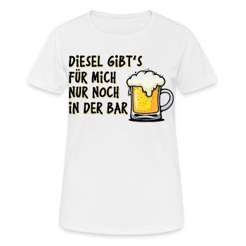 Energie Station-service Essence Diesel Déclaration Ravitaillement - T-shirt respirant Femme - blanc - Devant - AI Model Female 172 dark (172cm)