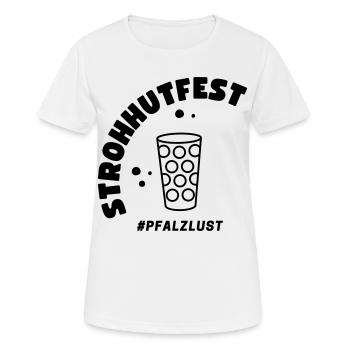 Autour de la fête - T-shirt respirant Femme - blanc - Devant - AI Model Female 172 dark (172cm)