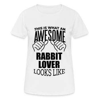 Rabbit Rabbit Rabbit - Women's Breathable T-Shirt - white - Front - AI Model Female 172 dark (172cm)