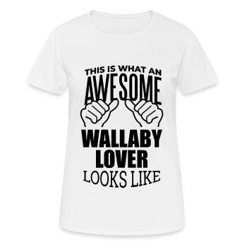 Wallaby - Women's Breathable T-Shirt - white - Front - AI Model Female 172 dark (172cm)