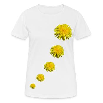 DANDELIONS II - T-shirt respirant Femme - blanc - Devant - AI Model Female 172 dark (172cm)