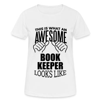 Comptable Comptable Comptable Comptable - T-shirt respirant Femme - blanc - Devant - AI Model Female 172 dark (172cm)