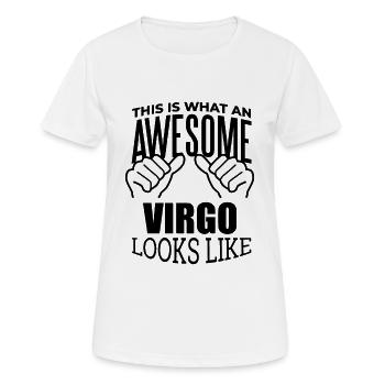 Vierge - T-shirt respirant Femme - blanc - Devant - AI Model Female 172 dark (172cm)