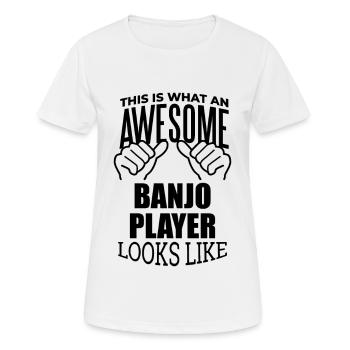 Banjo - Women's Breathable T-Shirt - white - Front - AI Model Female 172 dark (172cm)