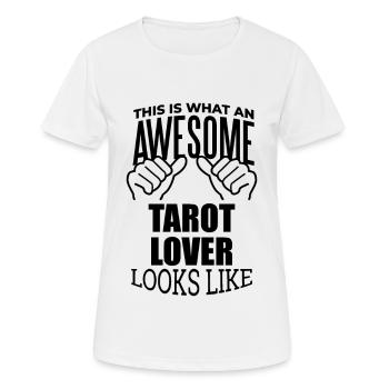 Tarot Tarot Tarot - Frauen T-Shirt atmungsaktiv - Weiß - Vorne - AI Model Female 172 dark (172cm)
