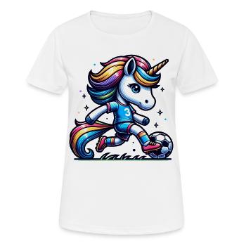 Fans de licornes de football Licornes de football Licorne - T-shirt respirant Femme - blanc - Devant - AI Model Female 172 dark (172cm)