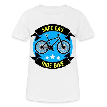 Energy Storage Refueling Bicycle Electrical Energy - Women's Breathable T-Shirt - white - Front - AI Model Female 172 dark (172cm)