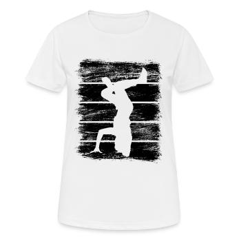 Breakdancer Sketch - Women's Breathable T-Shirt - white - Front - AI Model Female 172 dark (172cm)