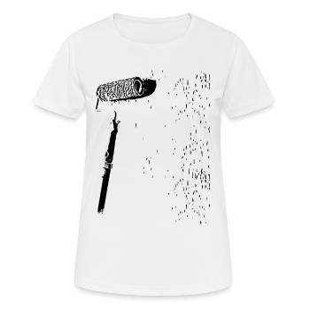 Rouleau de peintre - Rouleau de peintre - T-shirt respirant Femme - blanc - Devant - AI Model Female 172 dark (172cm)