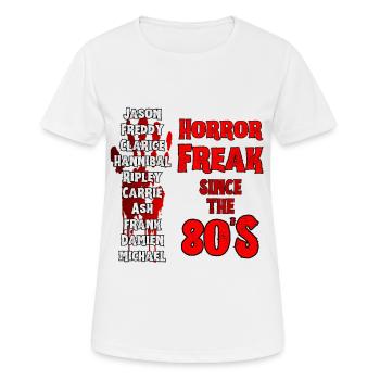 Chemise d’horreur pour les fans de films d’horreur - T-shirt respirant Femme - blanc - Devant - AI Model Female 172 dark (172cm)