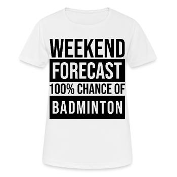 Badminton Badminton Badminton - T-shirt respirant Femme - blanc - Devant - AI Model Female 172 dark (172cm)