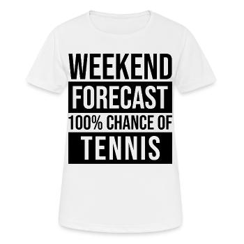 Tennis Tennis Tennis - Frauen T-Shirt atmungsaktiv - Weiß - Vorne - AI Model Female 172 dark (172cm)