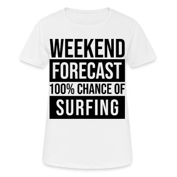 Surf Surf Surf - T-shirt respirant Femme - blanc - Devant - AI Model Female 172 dark (172cm)