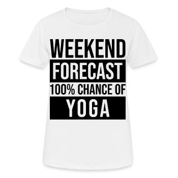 Yoga Yoga Yoga - T-shirt respirant Femme - blanc - Devant - AI Model Female 172 dark (172cm)