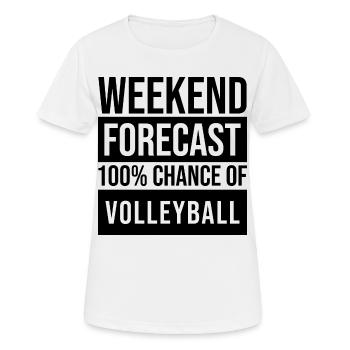 Volley-ball-ball Volley-volley-ball - T-shirt respirant Femme - blanc - Devant - AI Model Female 172 dark (172cm)