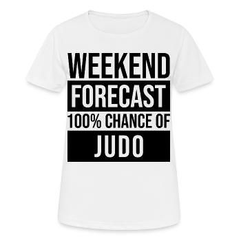 Judo Judo - Frauen T-Shirt atmungsaktiv - Weiß - Vorne - AI Model Female 172 dark (172cm)