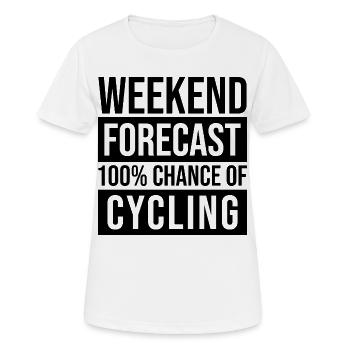 Cycling Cycling Cycling - Women's Breathable T-Shirt - white - Front - AI Model Female 172 dark (172cm)
