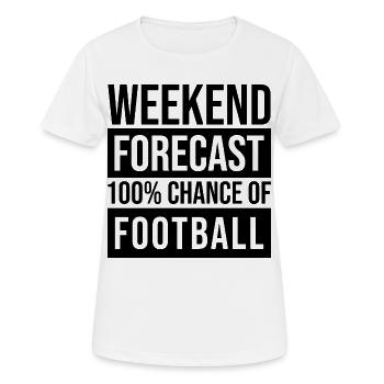 Football Football Football - Women's Breathable T-Shirt - white - Front - AI Model Female 172 dark (172cm)