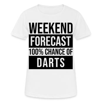 Darts Darts Darts - Women's Breathable T-Shirt - white - Front - AI Model Female 172 dark (172cm)