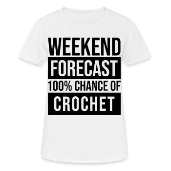 Crochet Crochet Crochet - T-shirt respirant Femme - blanc - Devant - AI Model Female 172 dark (172cm)