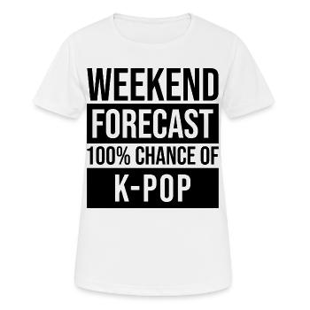 K Pop K Pop K Pop - Frauen T-Shirt atmungsaktiv - Weiß - Vorne - AI Model Female 172 dark (172cm)