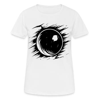Boule de bowling croquis - T-shirt respirant Femme - blanc - Devant - AI Model Female 172 dark (172cm)