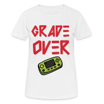 Game Over: Abschluss gewonnen! - Frauen T-Shirt atmungsaktiv - Weiß - Vorne - AI Model Female 172 dark (172cm)