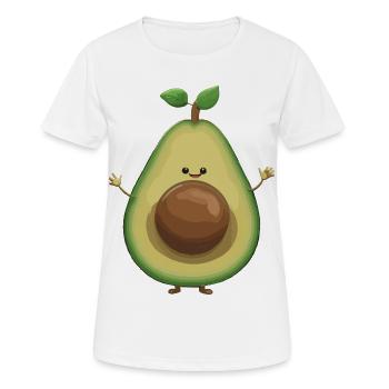 Avocat Doux Drôle Optimisme Cadeau - T-shirt respirant Femme - blanc - Devant - AI Model Female 172 dark (172cm)