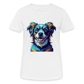 Alano Espanol Dog Breed Colorful Cartoon Kawaii - Women's Breathable T-Shirt - white - Front - AI Model Female 172 dark (172cm)