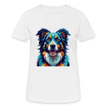 Chien de berger des Carpates Race Dessin animé Kawaii - T-shirt respirant Femme - blanc - Devant - AI Model Female 172 dark (172cm)